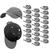 RUIPBOTE 24 Pack Baseball Hat Holder for Wall,Adhesive Hat Rack for Baseball Caps, Hat Hangers fo...