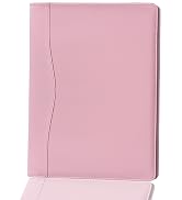 Leather Portfolio Binder 5 x 8, Mini Soft Leather Padfolio A5 Business Binder Legal Writing Pad J...