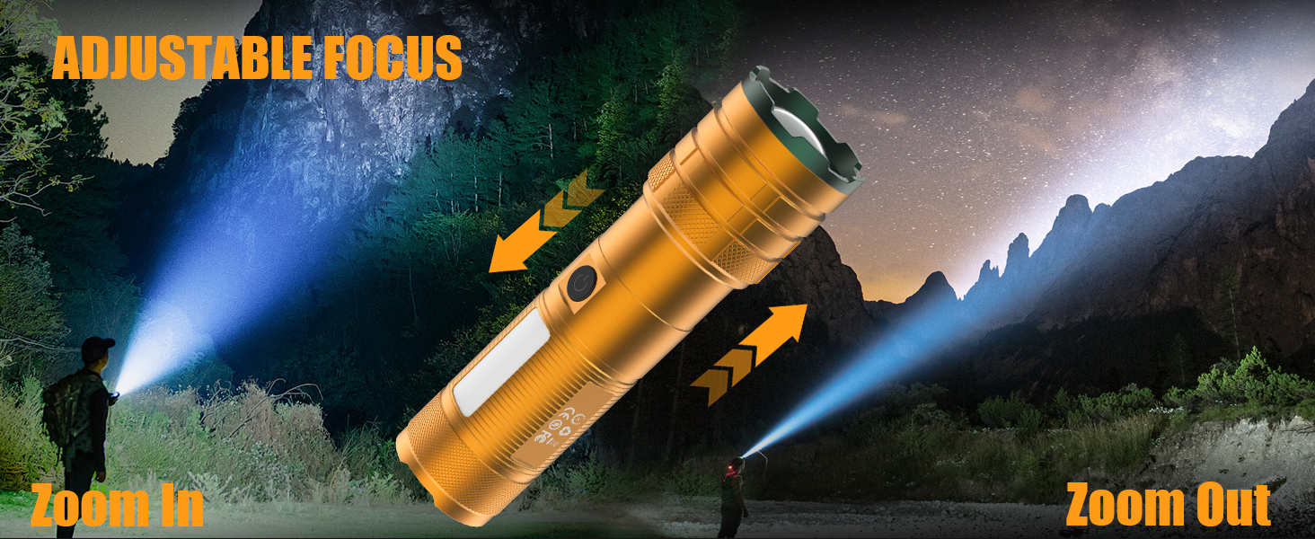 RECHARGEABLE FLASHLIGHTS HIGH LUMENS
