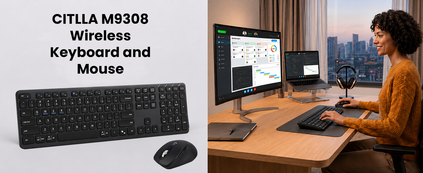 Wireless keyboard and mouse