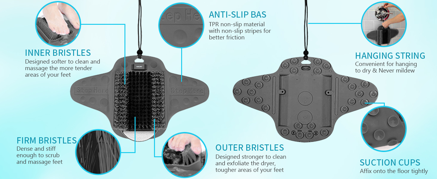 shower foot scrubber shower foot brush foot cleaner pumice stone for feet shower foot scrubber