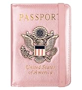 TOURSUIT RFID Passport and Vaccine Card Holder Combo, Travel Document Holder Case Cover, Leather ...