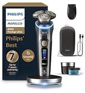 Philips Norelco Shaver i9000 Prestige Ultra, Wet & Dry Electric Shaver, Dark Slate, SenseIQ Pro T...