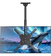 MOUNTUP Ceiling TV Mount for Most 24''- 65'' TVs, Hanging TV Ceiling Mount for 32 42 43 50 55 60 ...