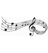Music Notes Notation Band Wall Sticker Decal, AUHOKY Removable DIY Vinyl Art Mural Wallpaper Home...