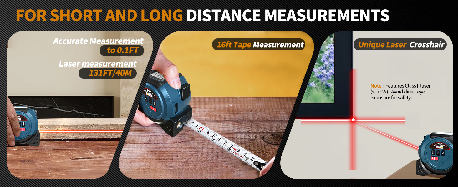 tape measure with laser