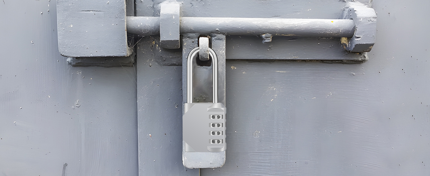 backyard gate lock door padlock hasp padlock outdoor padlock combination code lock