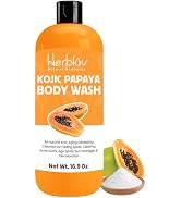 Herblov Kojic Acid Soap for Hyperpigmentation – Skin Brightening Kojic Papaya Body Wash – Dark Sp...