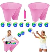 ROMANKAS Granny Pants Outdoor Game with 8 Bouncy Balls and 1 Air Pump (Random Colors), 2PCS Grann...