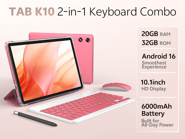 2 in 1 tablet with keyboard