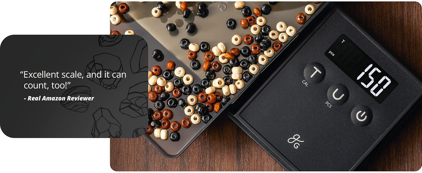 digital counting scale for beads jewelry and food precise gram measurement display