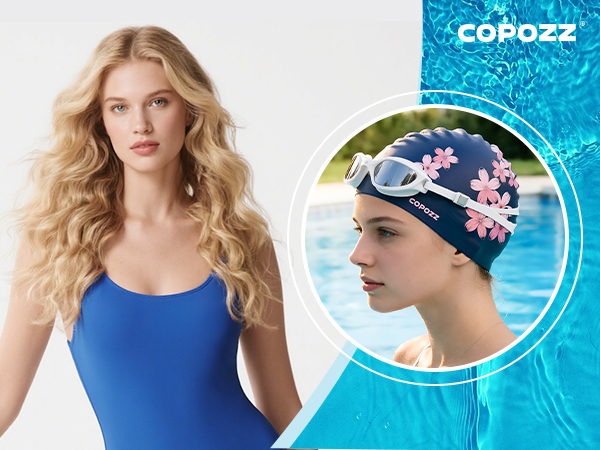 Swim cap for long hair