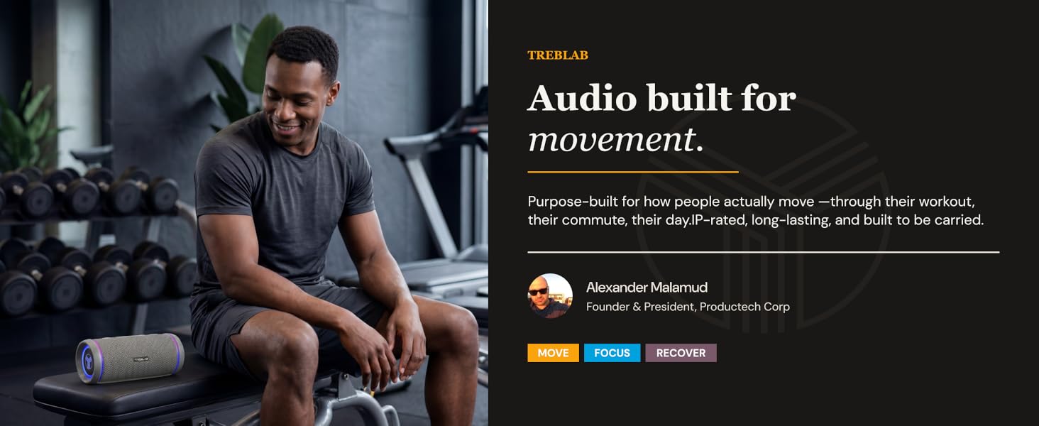 Audio built for movement.