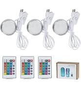 BambooSegD 3PCS Remote Control RGB LED Lamp Kit 001 for Bambu Lab H2D/X1/P1P/A1 Multicolor RGB In...
