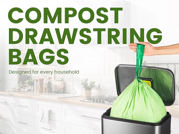 compost drawstring bags