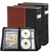 PUTNATRUE CD DVD Storage Binder 2 Pack, Holds 112 Discs and 56 Booklets with Tag Slots (Total), P...