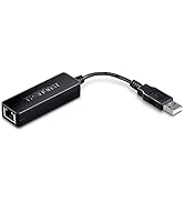 TRENDnet USB 2.0 to 10/100 Fast Ethernet LAN Wired Network Adapter for MacBook, TU2-ET100, Chrome...