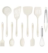 CAROTE Kitchen Utensil Set for Nonstick Cookware, Heat Resistant Silicone Cooking Utensils Set 10...