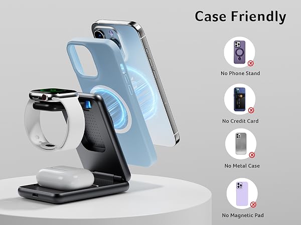 Acer Magnetic Wireless Charger, 3 in 1 Wireless Charging Station