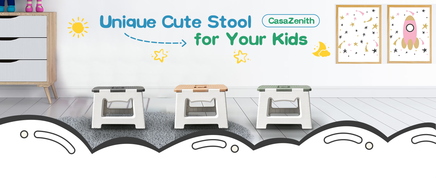 9 inch folding step stool