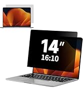 BSPROTE Laptop Privacy Screen 14 Inch 16:10 Display, Anti Glare Film Blue Light Filter Protector,...