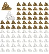 DICOSMETIC 100Pcs 2 Colors Paper Airplane Charms Bulk Tibetan Style Alloy Charms 3D Paper Plane C...