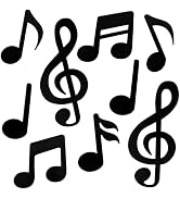 Vuzvuv 60 Pcs Music Notes Cutouts for Party Music Wall Decor,Double-Side Musical Notes Paper Cut ...