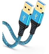 USB to USB Cable 6ft, Male to Male USB A To USB A Cable for WD Hard Drives, PC, Mac, Laptop, PS4,...