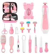 Baby Healthcare and Grooming Kit, 26 in 1 Portable Baby Safety Care Set with Hair Brush Comb Nasa...