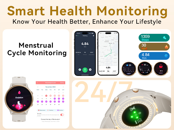 This watch can detect menstruation, stress, heart rate, and blood oxygen levels