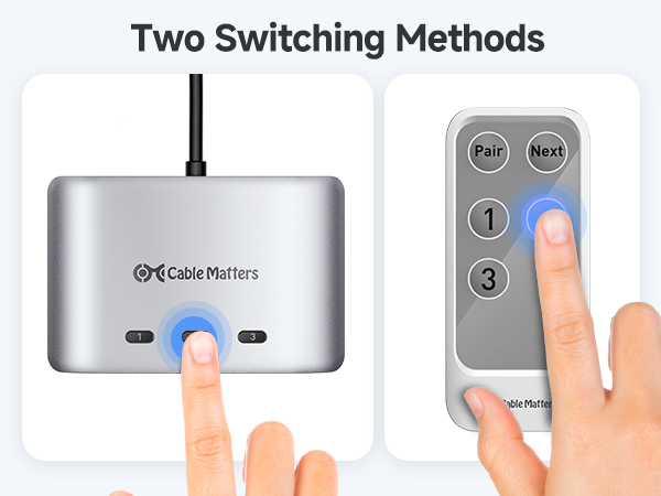 USB-C Switch with Remote Controller