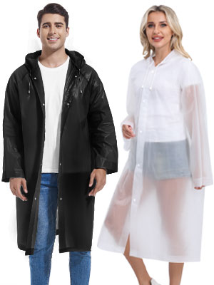 2PCS Rain Ponchos
