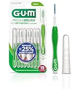 GUM Proxabrush Go-Betweens - Tight - Interdental Brushes - Soft Bristled Dental Picks for Plaque ...