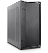 Rosewill Helium NAS Black ATX Mid Tower Computer Case, Mesh Panel, 4X 140mm PWM Fan, Ideal for DI...