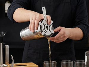 cocktail shaker with strainer