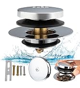 Chrome Universal Tub Drain Tip Toe Tub Conversion Kit Assembly, Artiwell EZ Installation Bathtub ...