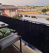 Patio Deck Balcony Privacy Screen 3'x50' Outdoor Yard Pool Porch Fence Privacy Screen for Backyar...