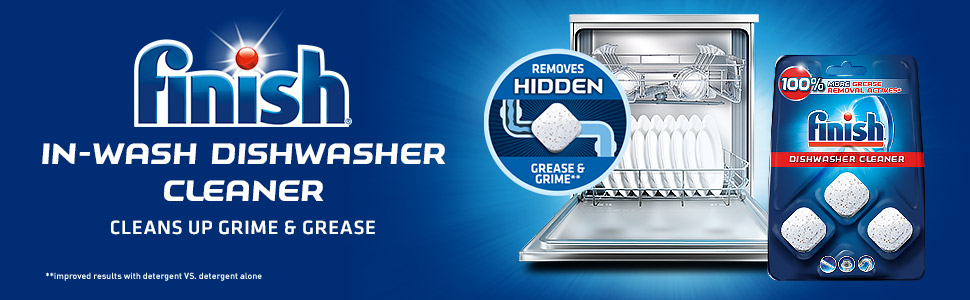 in-wash dishwasher cleaner clean hidden grime grease removal actives machine part pouches dishes
