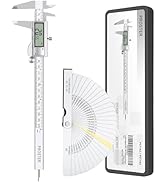 Proster Digital Vernier Caliper 8inch - Caliper Stainless Steel Caliper Fractions/Inch/Metric Ele...