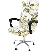 Smiry Stretch Printed Office Computer Chair Covers, Universal Desk Rotating Chair Slipcovers Remo...