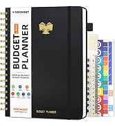 Soomeet Budget Planner - 7" x 10" Monthly Bill Organizer with Pockets, Undated Finance Planner wi...