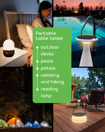 Portable table lamps