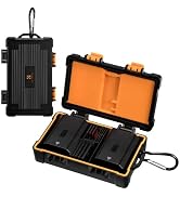 K&F Concept Camera Battery Memory Card Case for 5 SD Cards, 2 Camera Batteries, 6 TF Cards, 3 CFE...