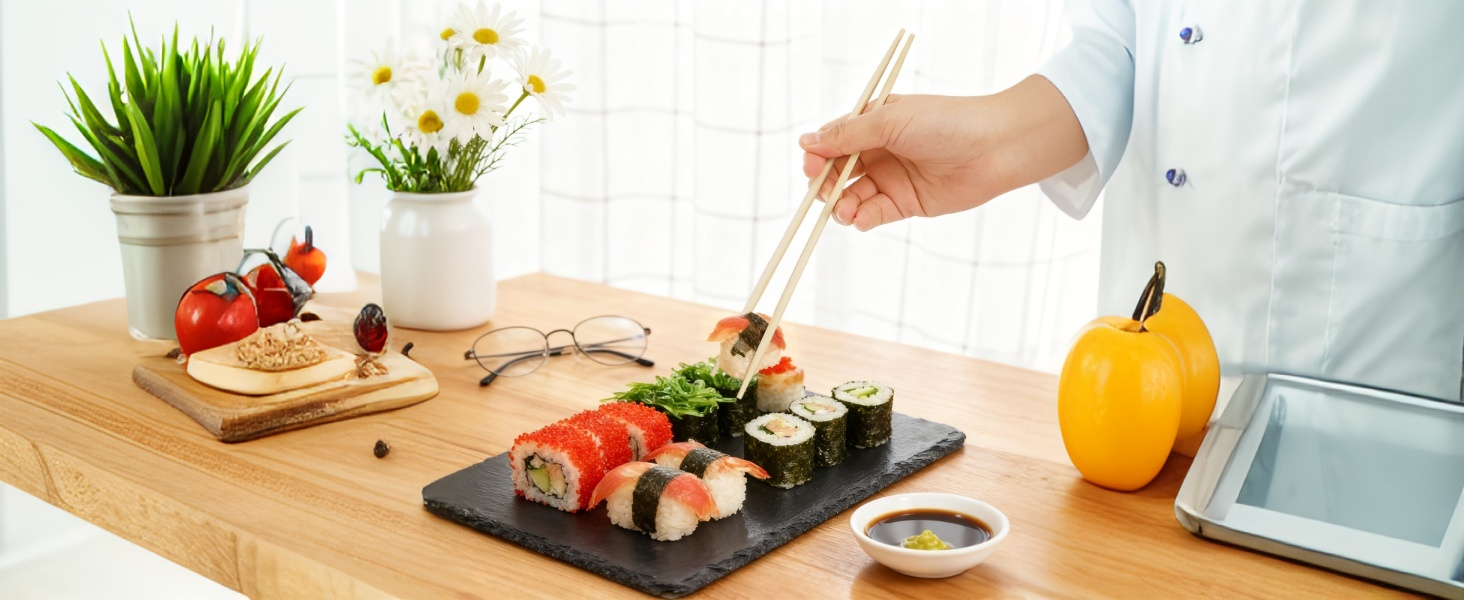 ZEAYEA 150 Pairs 9.5 Inch Disposable Bamboo Chopsticks