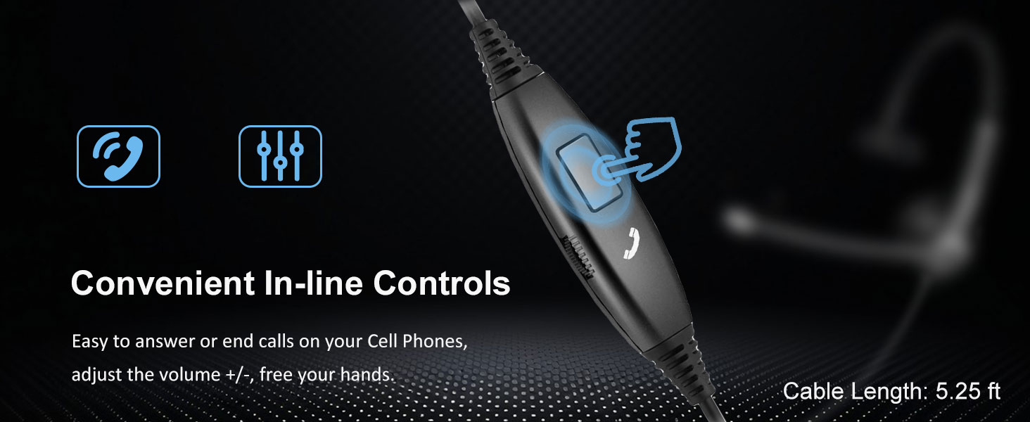 headset with call button