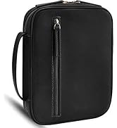 Jack&Chris Full Grain Leather Bible Covers, Church Bag Bible Protective Book Holder, Large Bible ...