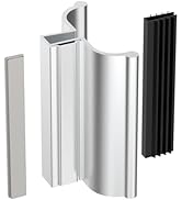 Shower Door Magnet 3" Chrome Frameless Shower Door Handle with Metal Strike and Magnet for 1/8" 5...