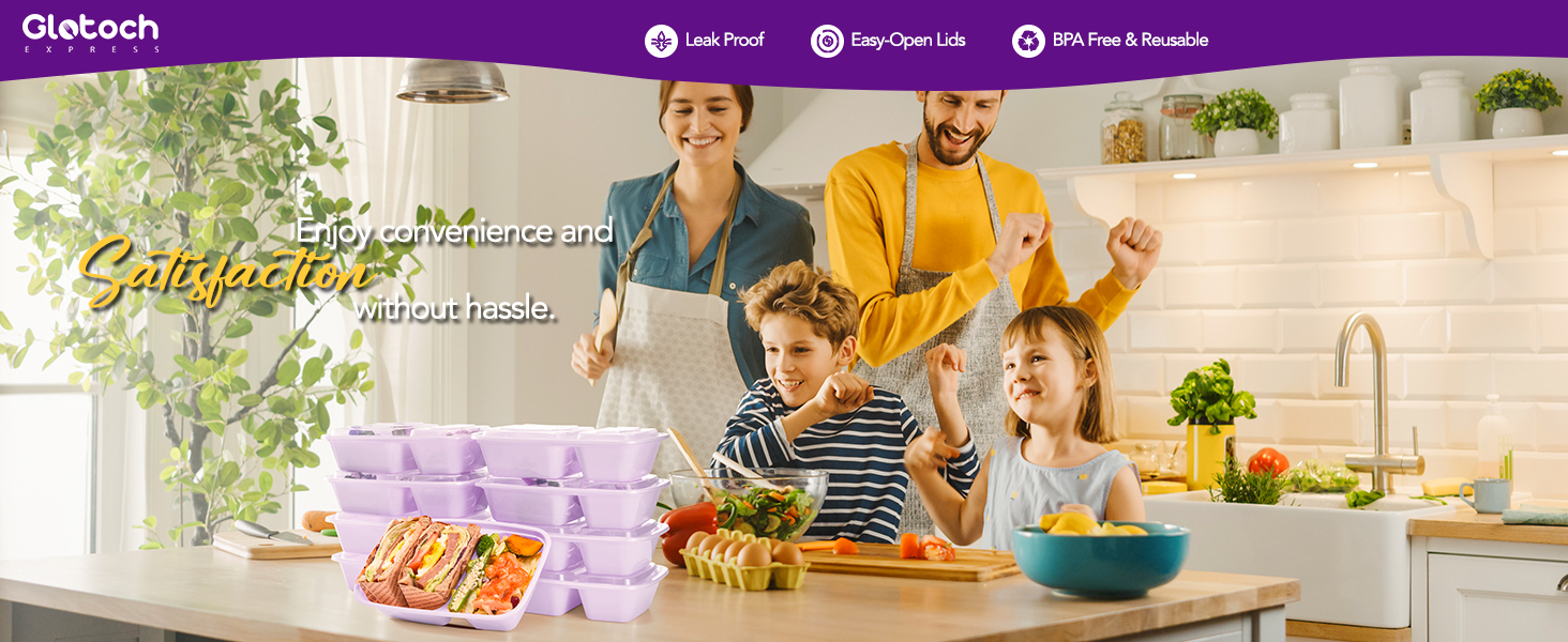 meal containers with lids