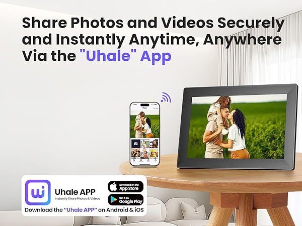 Digital picture frame wifi samrt Eletric photo frame Uhale 10.1 inch