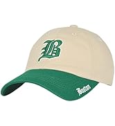 Boston Gothic B Dad Hat with Shamrock Embroidery Baseball Cap, Adjustable Unstructured Cotton Hat